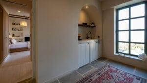 Kitchenette at Sagehill Stonehouse, Messinia