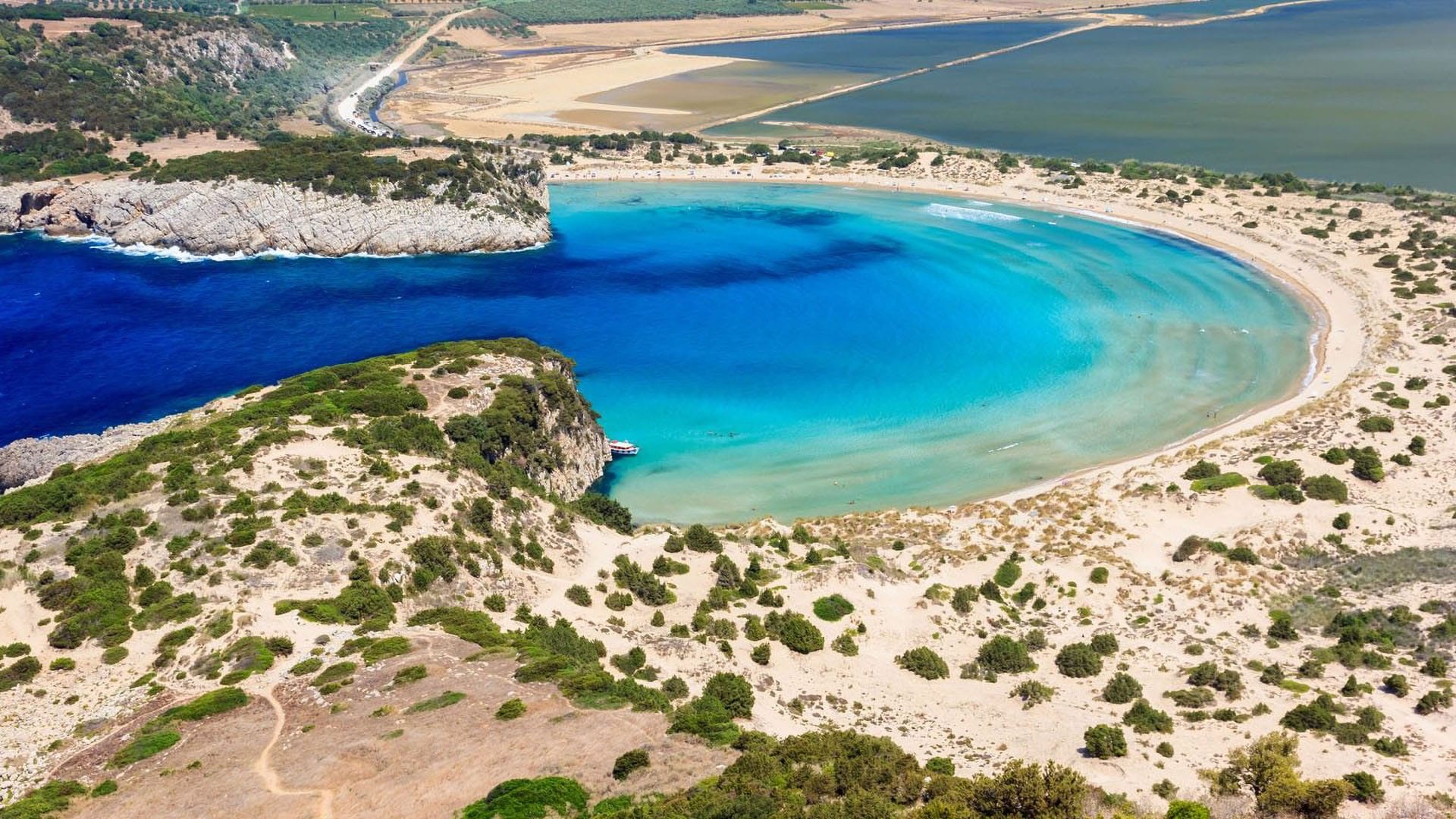 Explore Voidokoilia Beach, nearby Saghill Stonehouse
